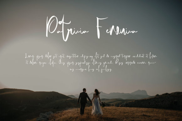 Patricia Wilcie Font PNG with transparent background - Preview 3