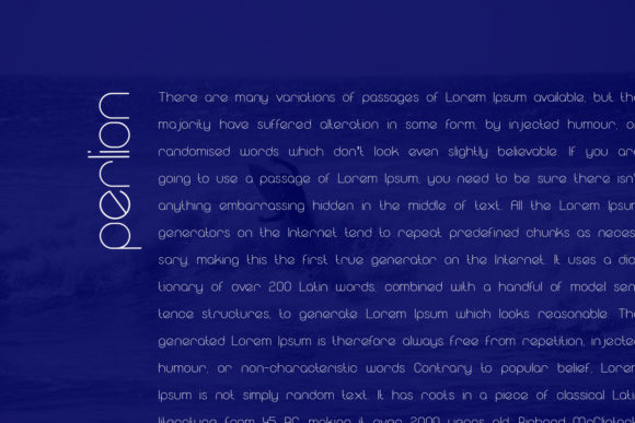 Perlion Font PNG with transparent background - Preview 2