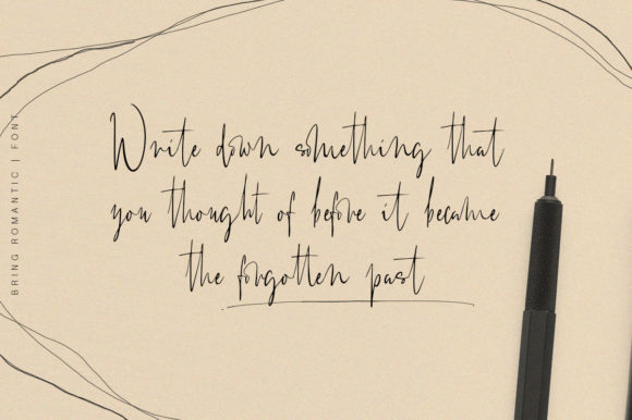 Bring Romantic Font - Preview 1