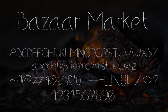 Burned Charcoal Font - Preview 4