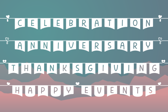 Happy Events Font - Preview 3