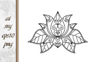 Lotus Flower Flower Coloring Page Book Graphic by IrynaShancheva ...