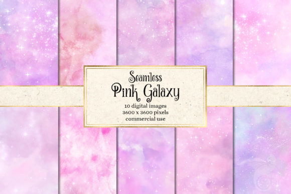 Pink Galaxy Digital Paper