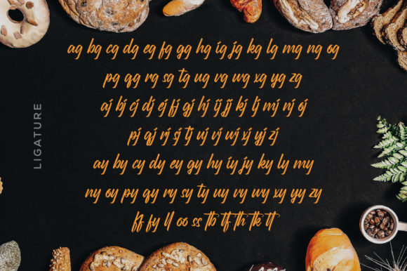 Scatterings Font PNG with transparent background - Preview 4