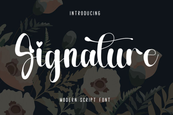 Signature Font K_IN Studio
