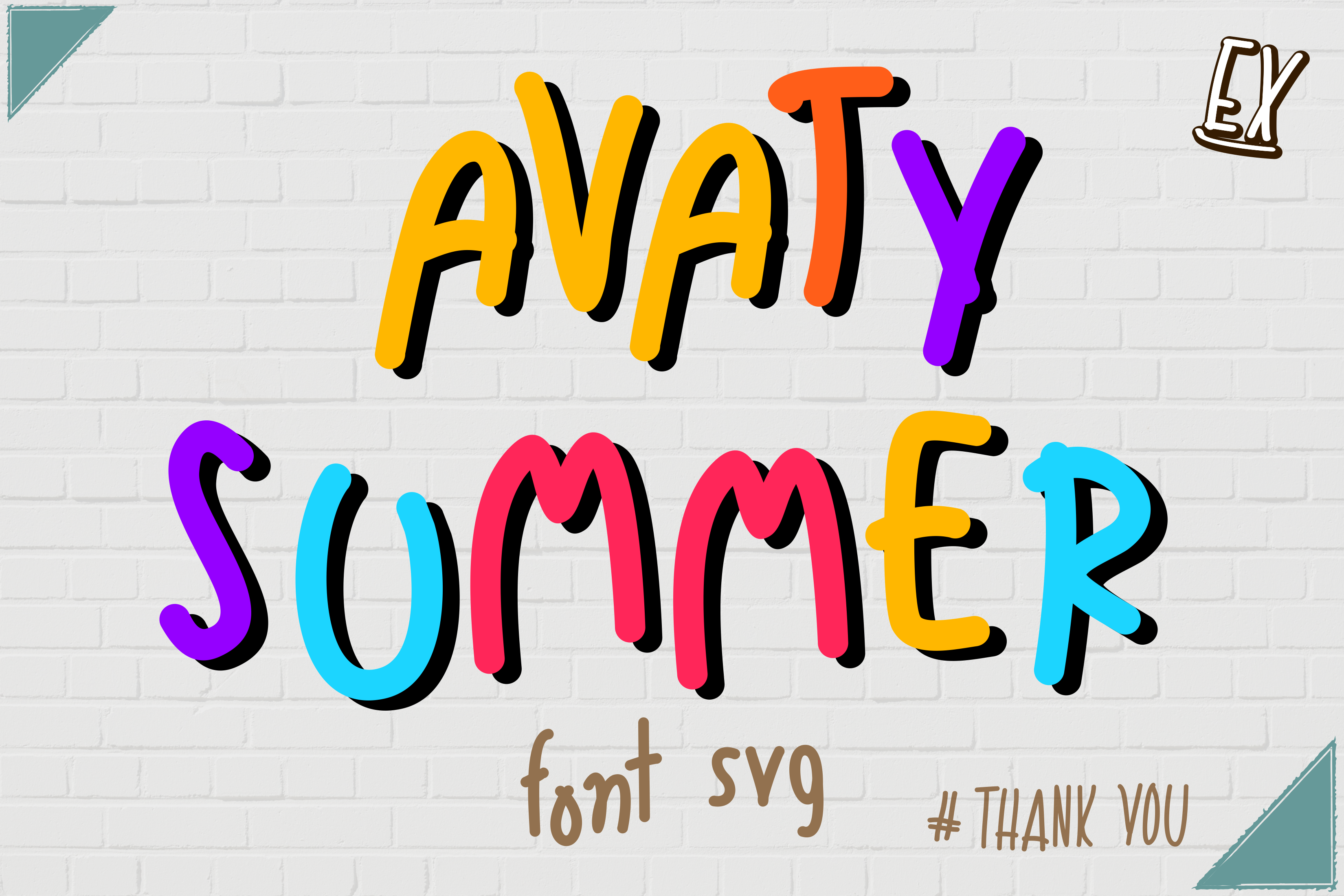 Avaty Summer Font Svg Graphic by GnomeWhimsyBloom · Creative Fabrica