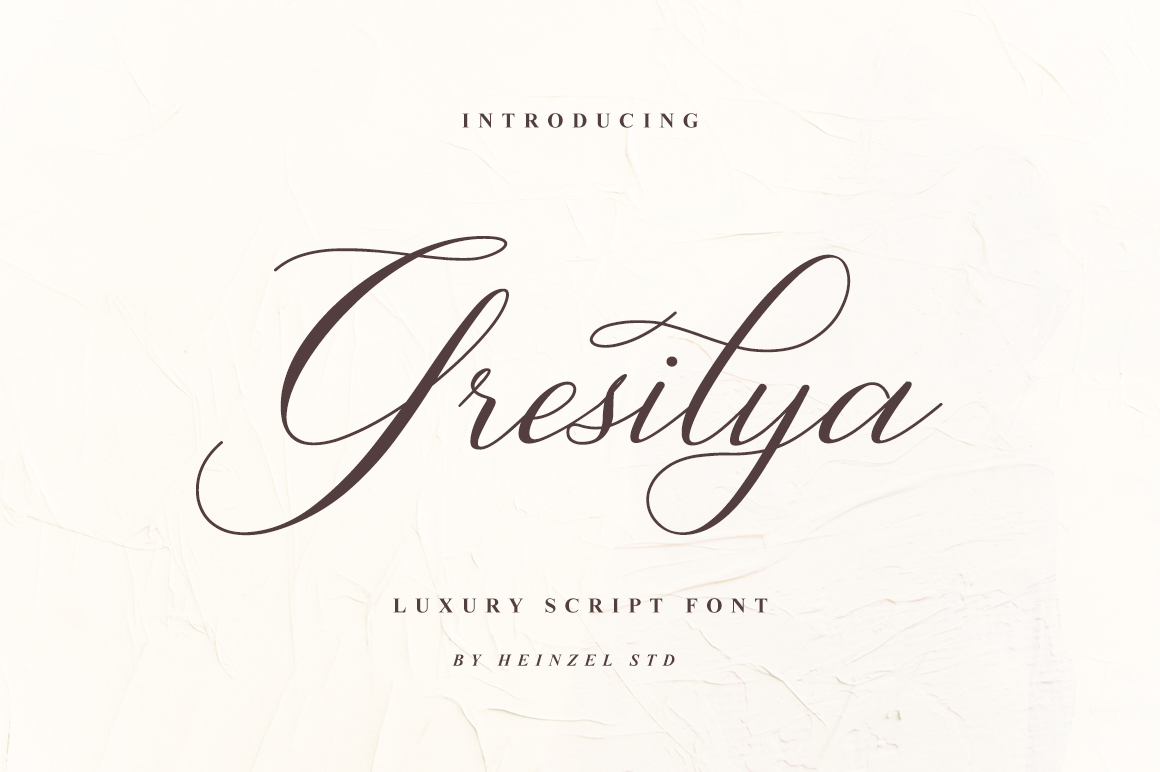 Gresilya font preview
