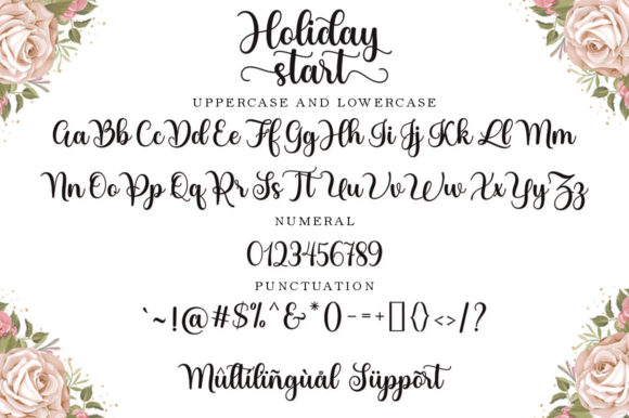 Holiday Start Font - Preview 3