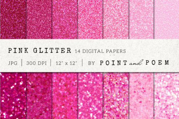 Pink Glitter Digital Paper