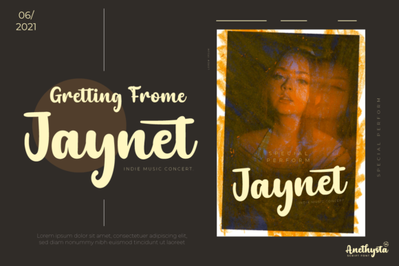 Anethysta Font PNG with transparent background - Preview 1