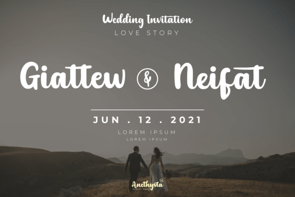 Anethysta Font PNG with transparent background - Preview 3