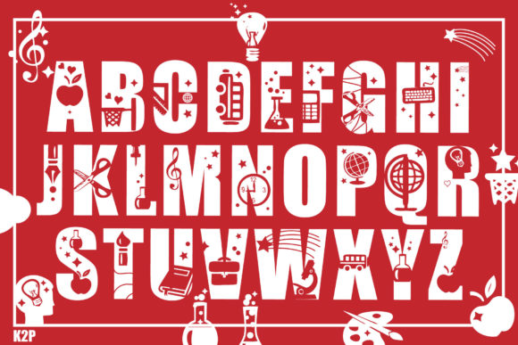 Back 2 School Font - Preview 2