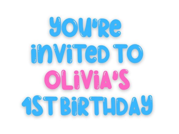 Balloons Font - Preview 1