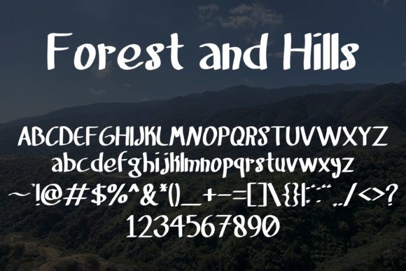 Forest and Hills Font - Preview 4