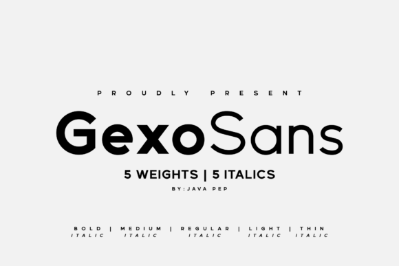 Gexo Sans Font - Preview 1