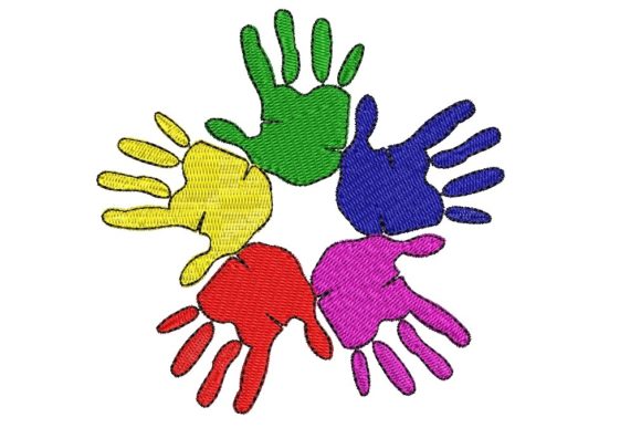 Hands Rainbow Friendship Day
