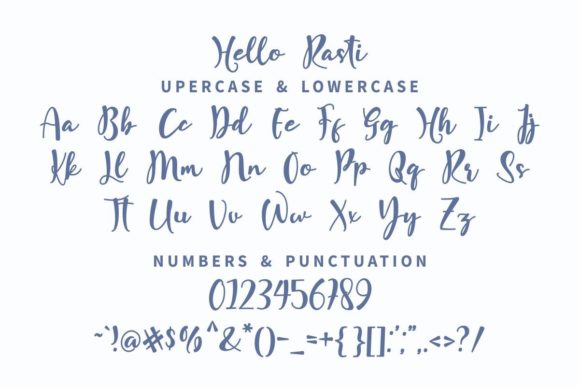 Hello Rasti Font PNG with transparent background - Preview 3