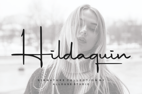 Hildaquin Script & Handwritten Font By allouse.studio
