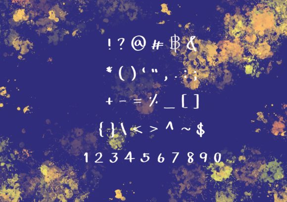 Little Flick Font PNG with transparent background - Preview 2