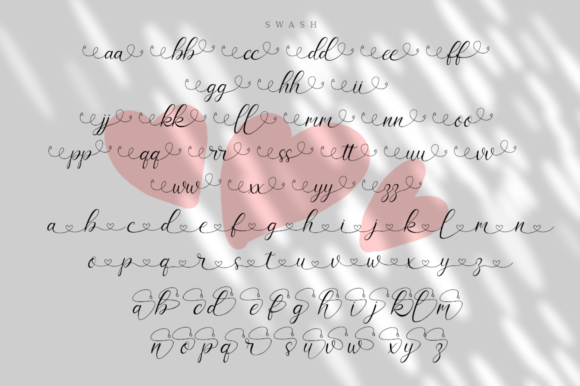 Love Hamtania Font PNG with transparent background - Preview 1