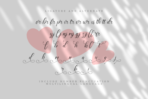 Love Hamtania Font PNG with transparent background - Preview 2