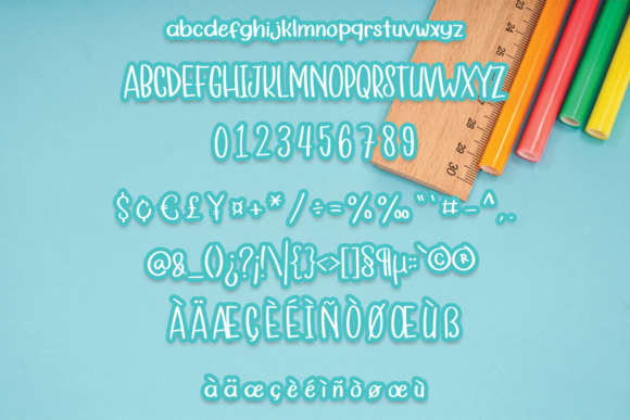 My Homework Font PNG with transparent background - Preview 3