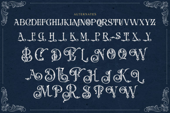 Rusty Store Font PNG with transparent background - Preview 2
