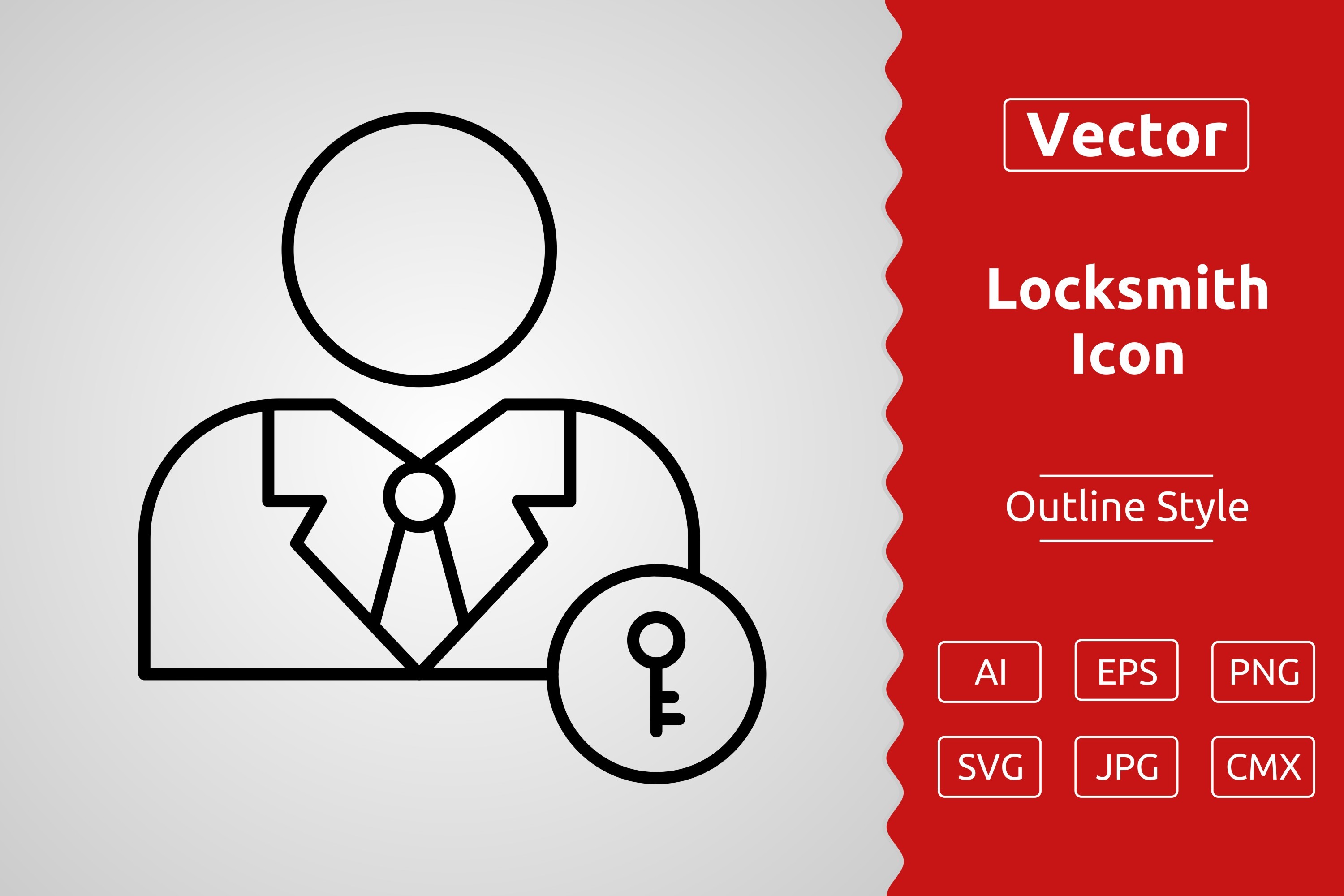 Vector Locksmith Outline Icon Graphic by Muhammad Atiq · Creative Fabrica
