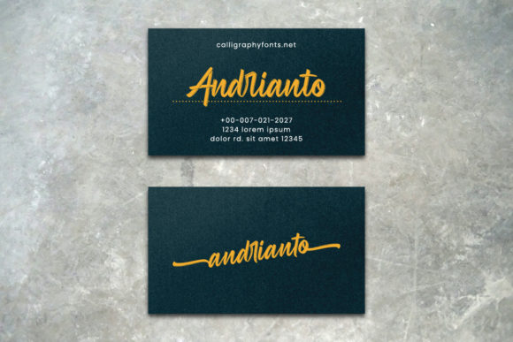 Andrianto Font - Preview 1