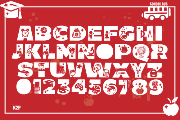 Back to School Font - Preview 1