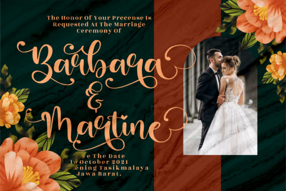 Barbara Lattvia Font PNG with transparent background - Preview 4