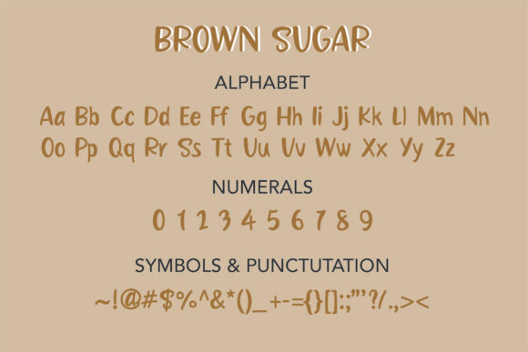 Brown Sugar Font - Preview 1