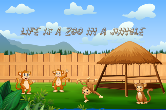 City Zoo Font PNG with transparent background - Preview 1