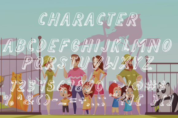 City Zoo Font PNG with transparent background - Preview 3