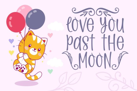 Cute My Love Font PNG with transparent background - Preview 2