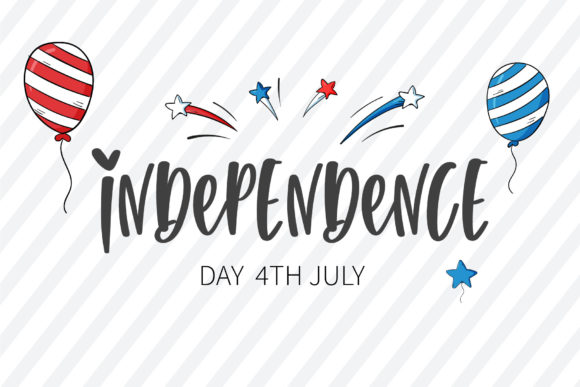 Fourth of July Font - Preview 1