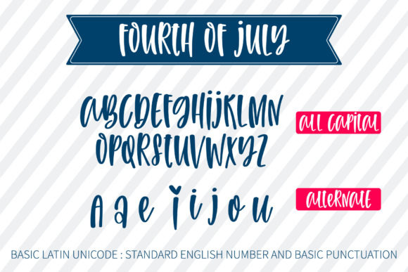 Fourth of July Font - Preview 4