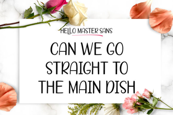 Hello Master Trio Font - Preview 3