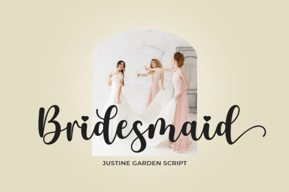 Justine Garden Font PNG with transparent background - Preview 1