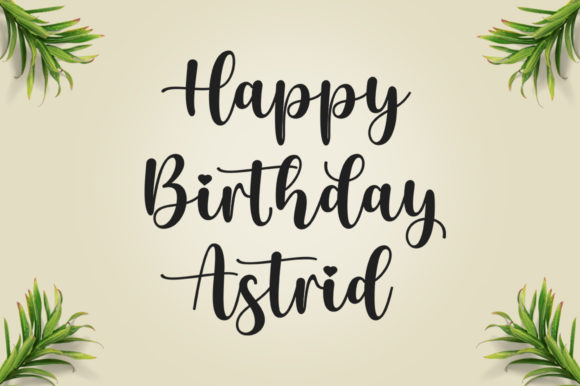 Justine Garden Font PNG with transparent background - Preview 5