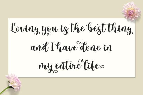 Justine Garden Font PNG with transparent background - Preview 6