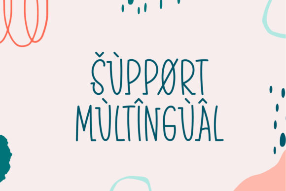 Kids Enjoy Font PNG with transparent background - Preview 1