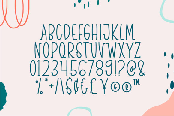 Kids Enjoy Font PNG with transparent background - Preview 4