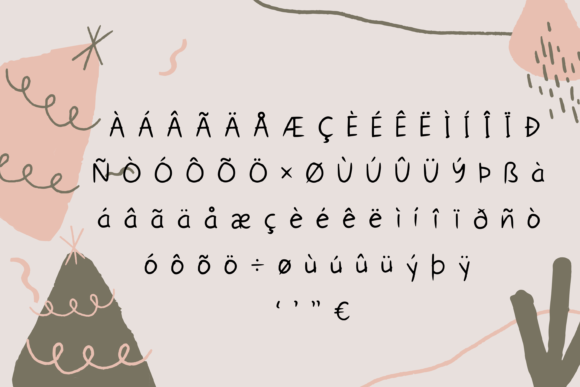 Messy Sketch Font PNG with transparent background - Preview 2