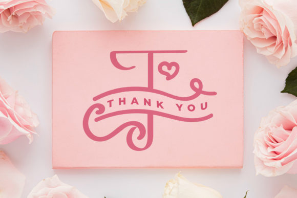 Monogram Lovely Font PNG with transparent background - Preview 5