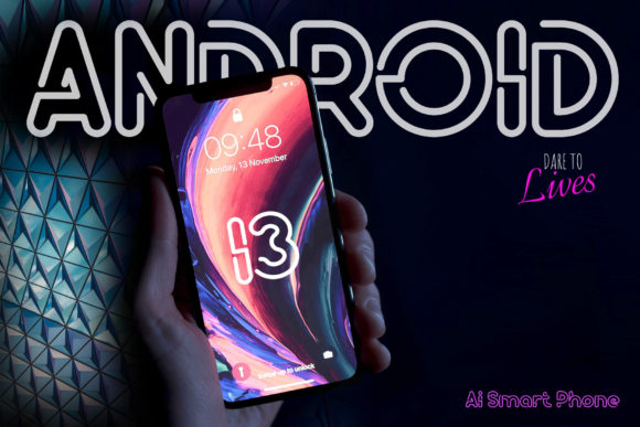 Neon Ballroom Font PNG with transparent background - Preview 3