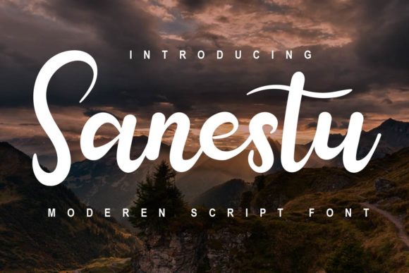 Sanestu Font by himmahdesign · Creative Fabrica