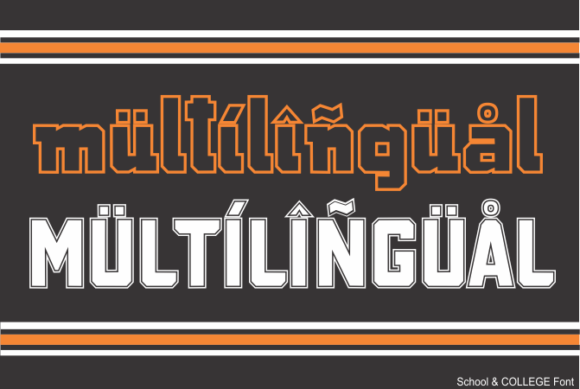 School and College Font PNG with transparent background - Preview 5