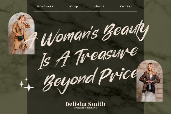 Simphony Brushe Font PNG with transparent background - Preview 4