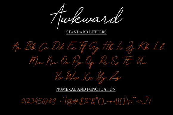 Awkward Font - Preview 3